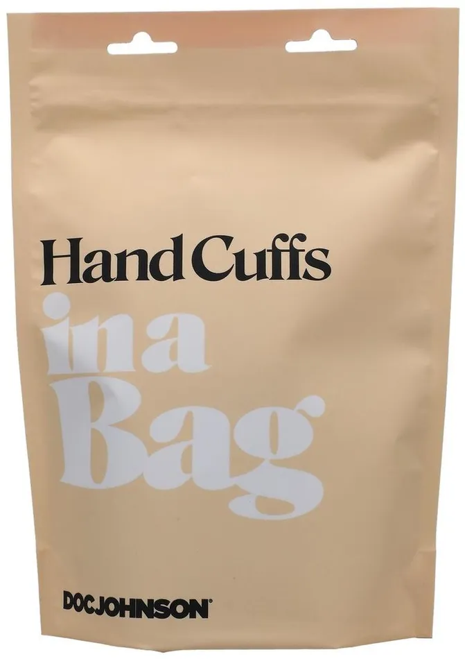 In A Bag Restraints In A Bag Vegan Leather Handcuffs