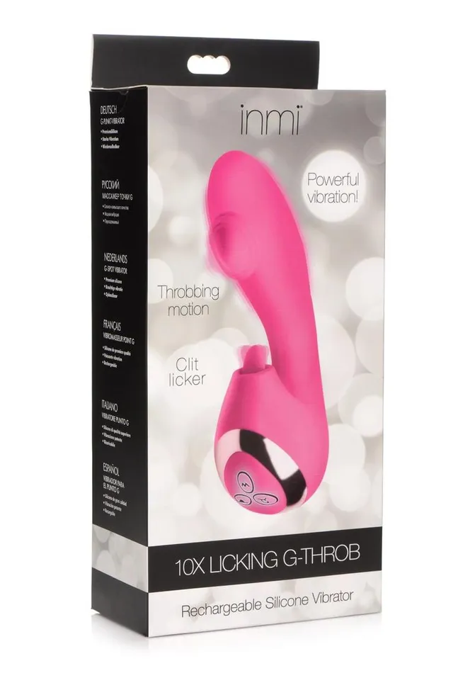 Inmi Shegasm Licking GThrob Rechargeable Silicone Rabbit Vibrator SHEGASM Female Sex Toys Inmi Shegasm Licking GThrob Rechargeable Silicone Rabbit Vibrator SHEGASM Female Sex Toys