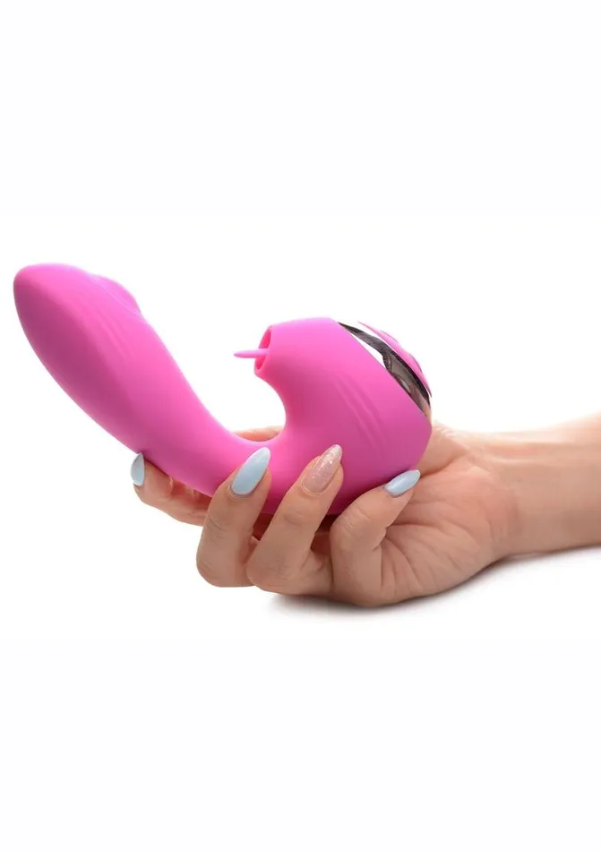 Inmi Shegasm Licking GThrob Rechargeable Silicone Rabbit Vibrator SHEGASM Female Sex Toys
