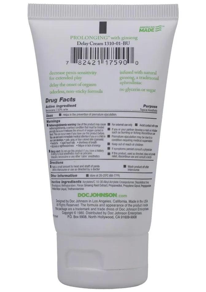Intimate Enhancements Female Sex Toys Proloonging Delay Creme For Men