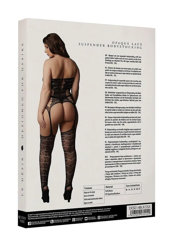 Le Desire Lace Suspender Bodystocking Le Desir Vibrators