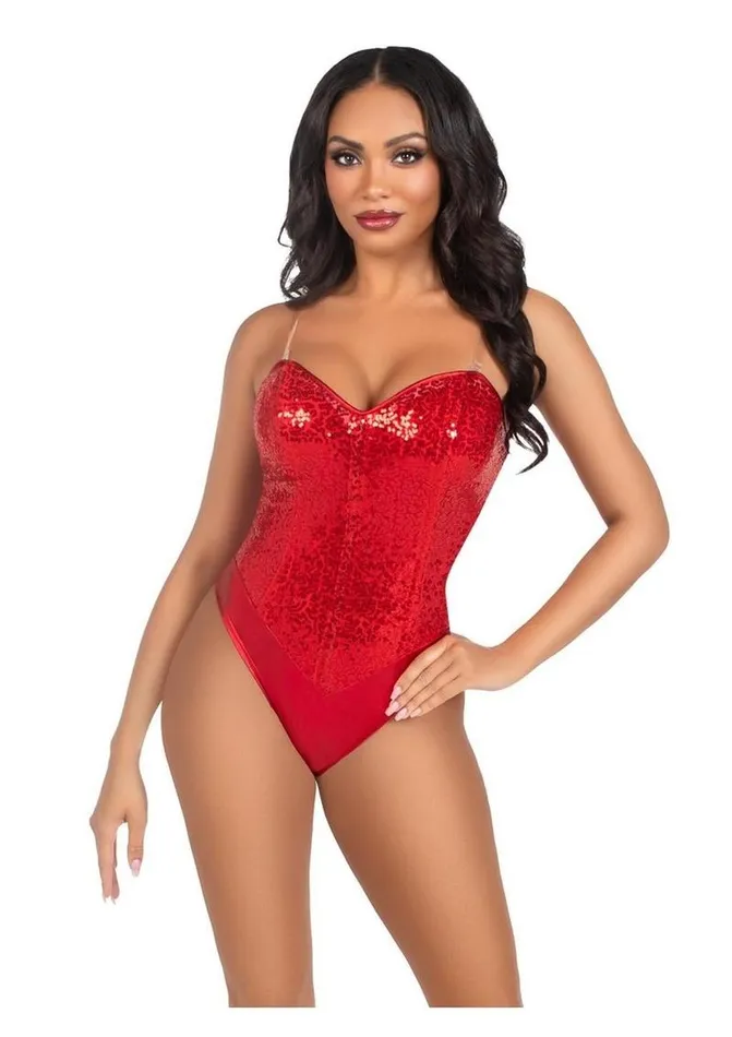 Leg Avenue Female Sex Toys Leg Avenue Sequin Boned Snap Crotch Bodysuit with Detachable Clear Strap Leg Avenue Female Sex Toys Leg Avenue Sequin Boned Snap Crotch Bodysuit with Detachable Clear Strap