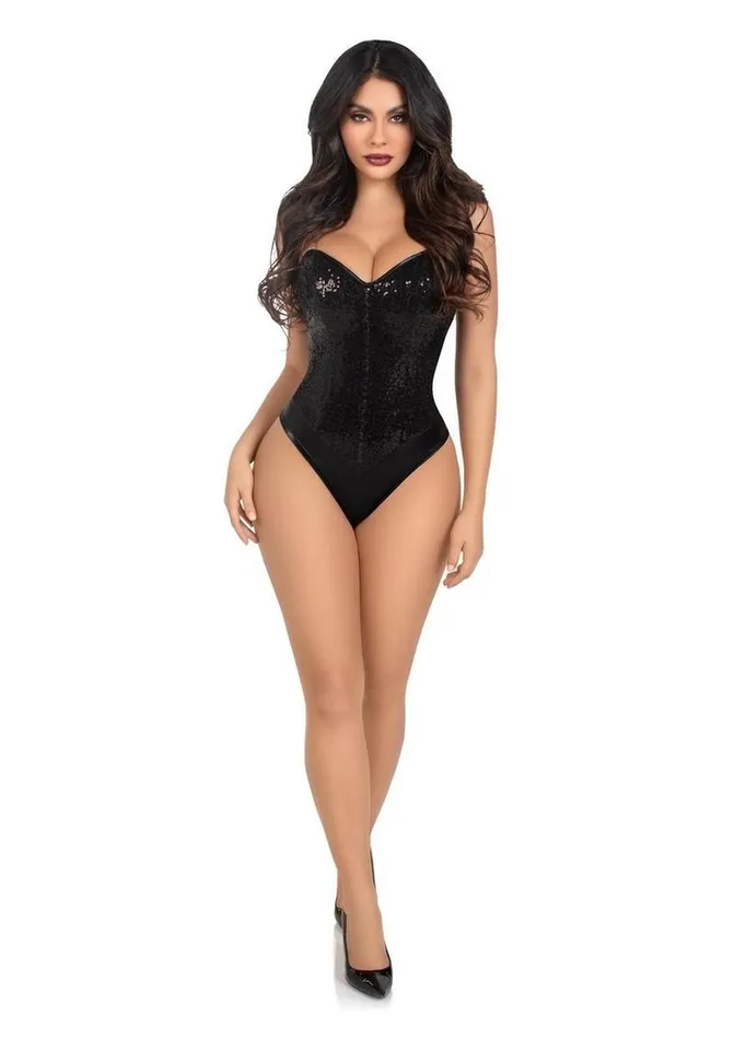 Leg Avenue Female Sex Toys Leg Avenue Sequin Boned Snap Crotch Bodysuit with Detachable Clear Strap Leg Avenue Female Sex Toys Leg Avenue Sequin Boned Snap Crotch Bodysuit with Detachable Clear Strap