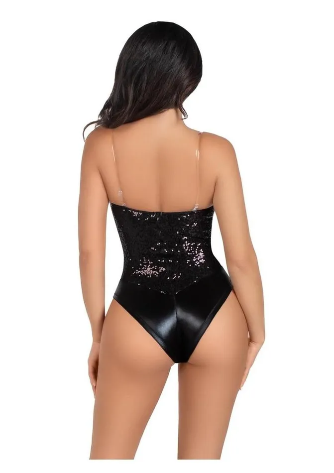 Leg Avenue Female Sex Toys Leg Avenue Sequin Boned Snap Crotch Bodysuit with Detachable Clear Strap Leg Avenue Female Sex Toys Leg Avenue Sequin Boned Snap Crotch Bodysuit with Detachable Clear Strap