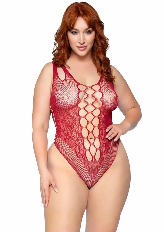 Leg Avenue Teddies And Bodies Leg Avenue Seamless Net Lace Bodysuit with Dual Shoulder Straps and Cheeky Cut Bottom Leg Avenue Teddies And Bodies Leg Avenue Seamless Net Lace Bodysuit with Dual Shoulder Straps and Cheeky Cut Bottom