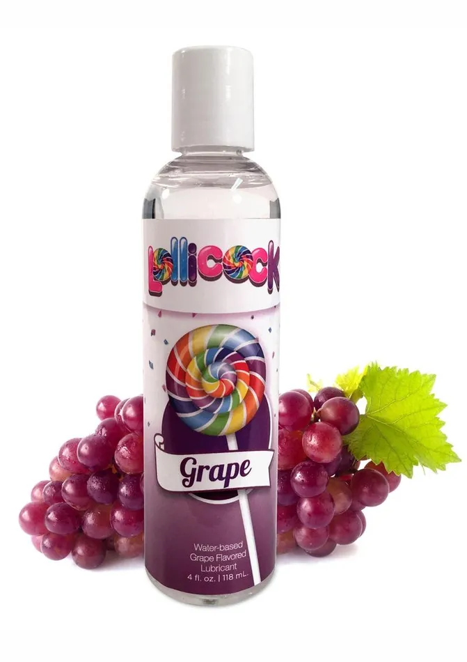Lollicock Lollicock Water Based Flavored Lubricant 4oz Grape Lubricants
