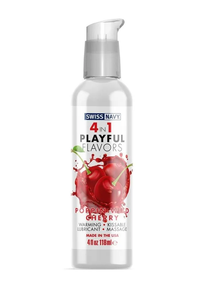 Lubricants Swiss Navy Swiss Navy 4 In 1 Flavored Lubricant 4oz Poppin Wild Cherry Lubricants Swiss Navy Swiss Navy 4 In 1 Flavored Lubricant 4oz Poppin Wild Cherry