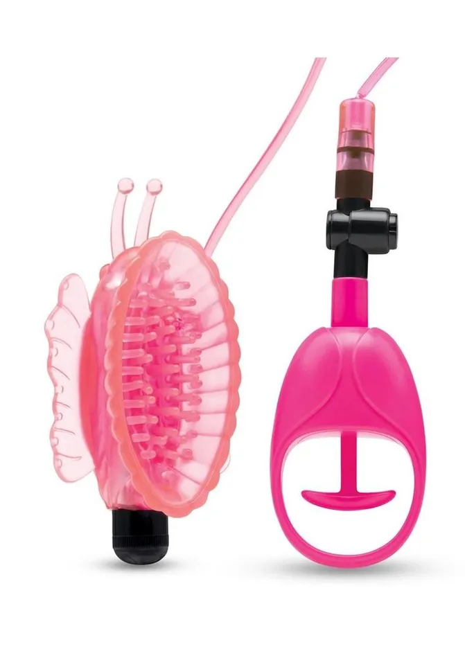 Lux Fetish Female Sex Toys Lux Fetish Vibrating Butterfly Pussy Pump with Quick Release