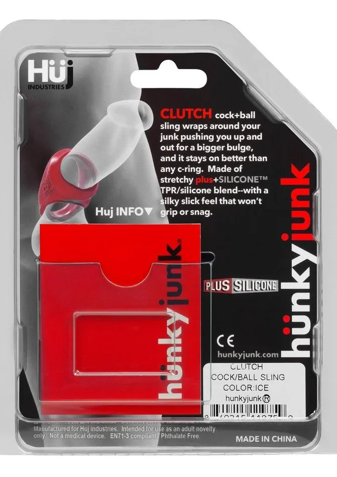 Male Sex Toys Hunkyjunk Clutch Silicone Cock and Ball Sling Hunkyjunk