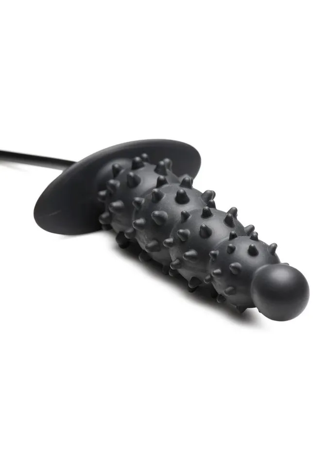 Male Sex Toys Master Series Ass Puffer Nubbed Inflatable Silicone Anal Plug Master Series