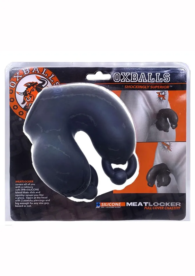 Male Sex Toys Oxballs Meatlocker Silicone Chastity