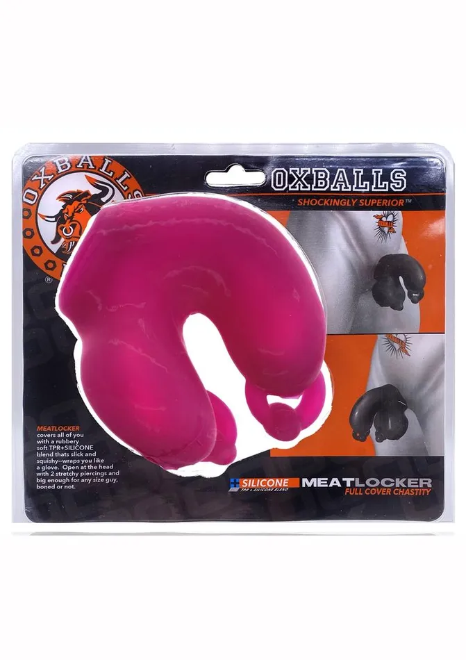 Male Sex Toys Oxballs Meatlocker Silicone Chastity