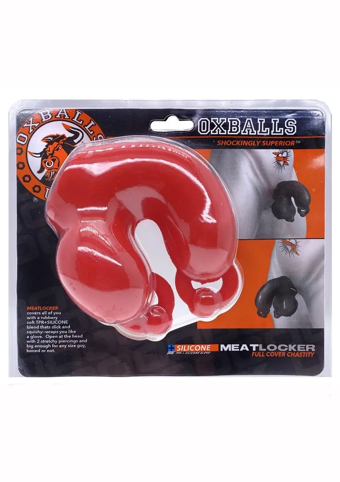 Male Sex Toys Oxballs Meatlocker Silicone Chastity