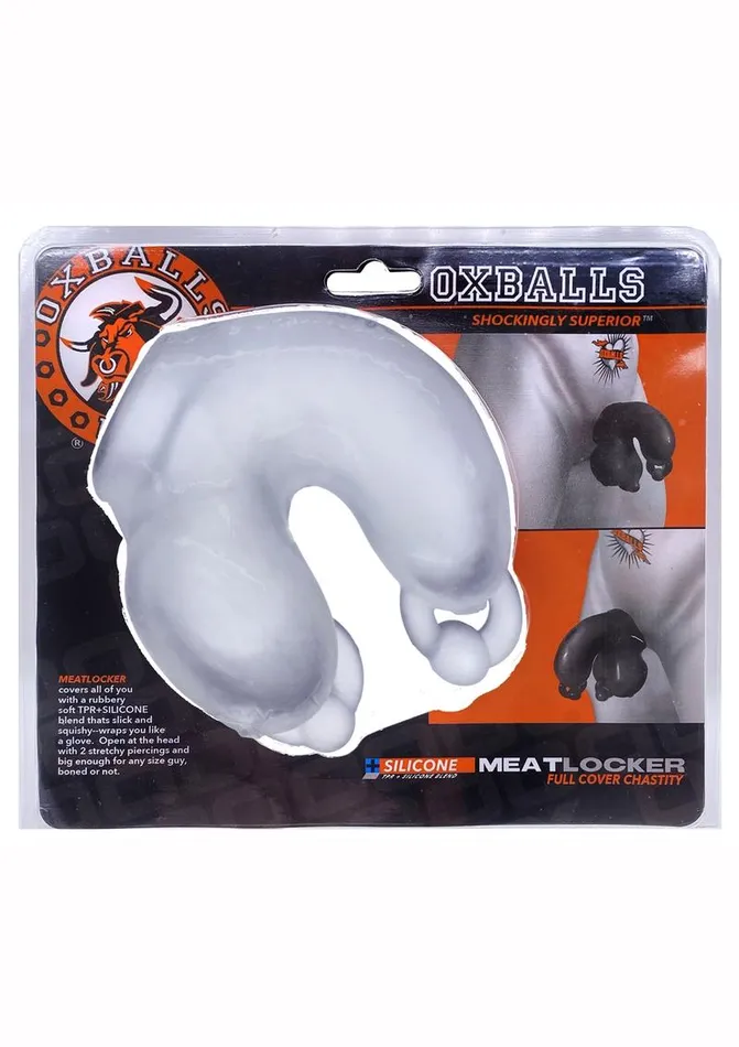 Male Sex Toys Oxballs Meatlocker Silicone Chastity