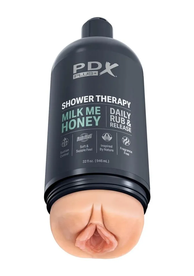 Male Sex Toys PDX Plus Pdx Plus Shower Therapy Milk Me Honey Discreet Stroker