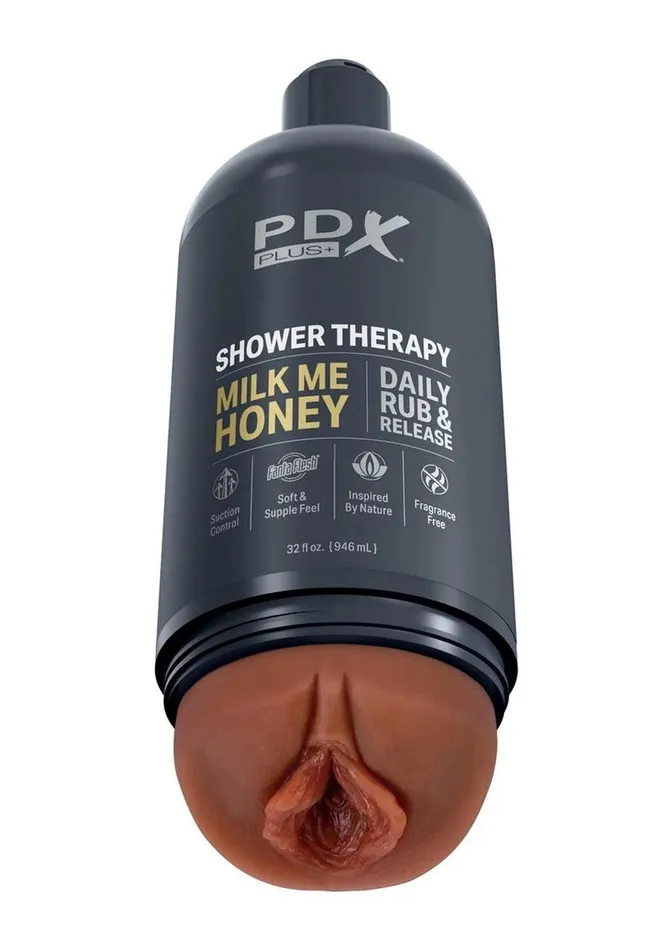 Male Sex Toys PDX Plus Pdx Plus Shower Therapy Milk Me Honey Discreet Stroker