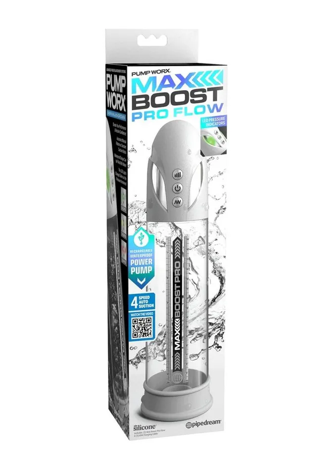 Male Sex Toys Pump Worx Pump Worx Max Boost Pro Flow Rechargeable Penis Pump