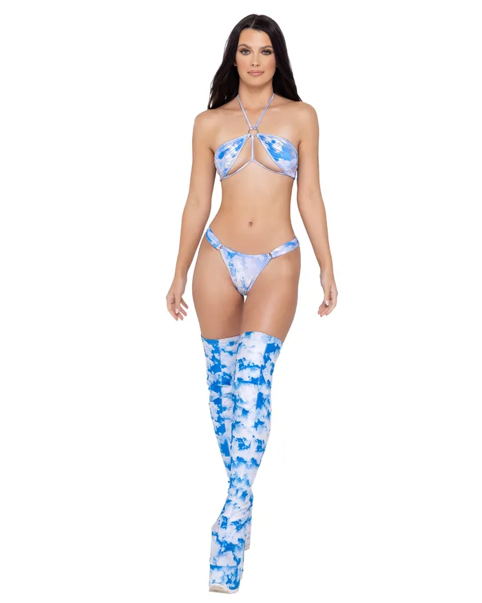 Male Sex Toys Roma Costume Inc 6299 Cloud Print Thong Back
