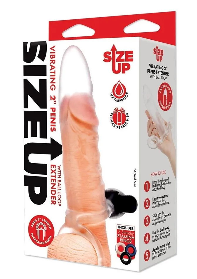Male Sex Toys Size Up Size Up Clear View Vibrating Penis Extender
