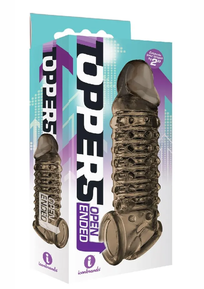 Male Sex Toys THE 9S The 9s Toppers Open Ended Ribbed and Nubbed Penis Extender