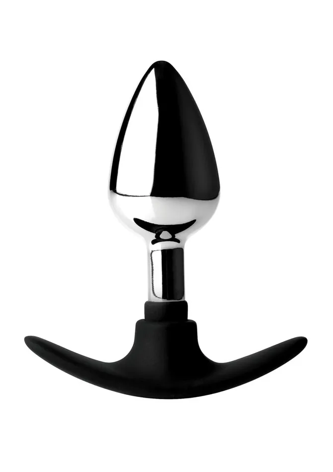 Master Series Male Sex Toys Master Series Dark Invader Metal and Silicone Anal Plug