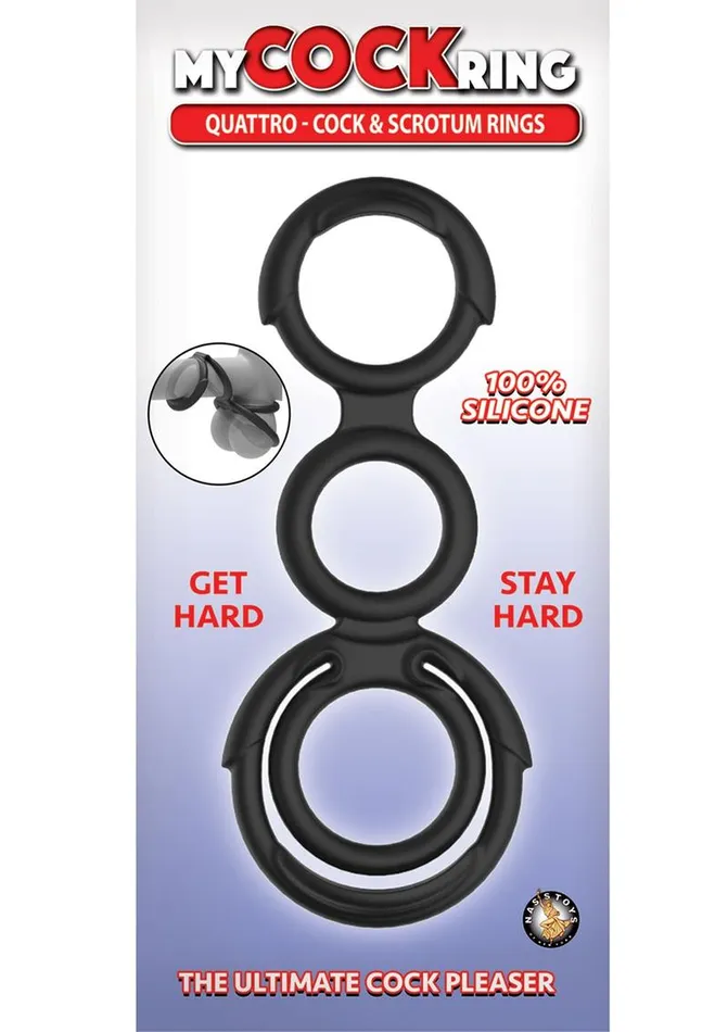 My Cockring Quattro Silicone Cock and Scrotum Rings My Cockring Dildos My Cockring Quattro Silicone Cock and Scrotum Rings My Cockring Dildos