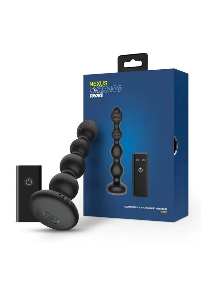 Nexus Tornado Rechargeable Silicone Rotating Beaded Probe with Remote Nexus Anal Nexus Tornado Rechargeable Silicone Rotating Beaded Probe with Remote Nexus Anal