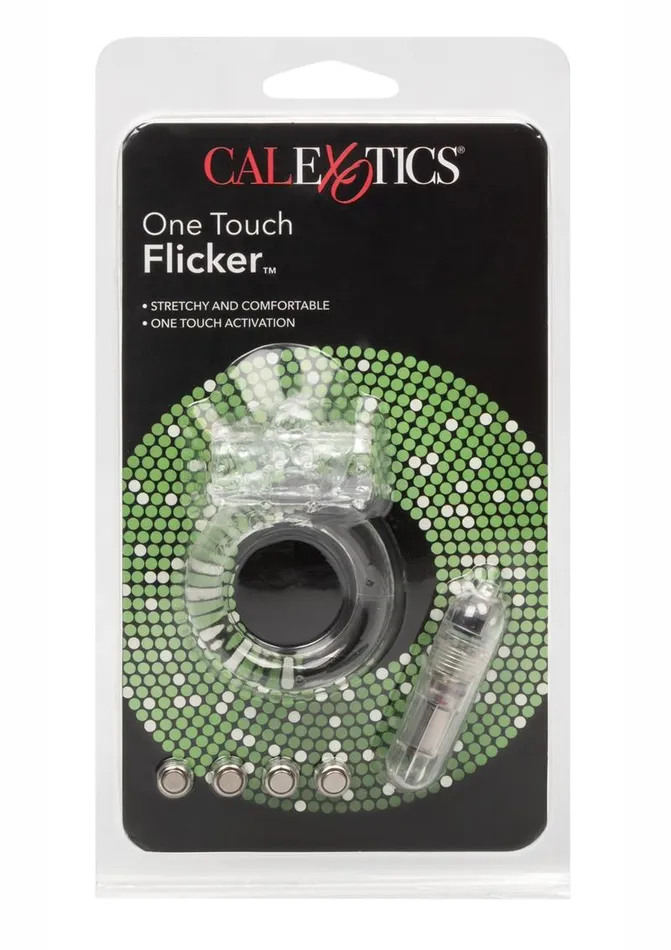 One Touch Flicker Vibrating Cock Ring Rings Couples