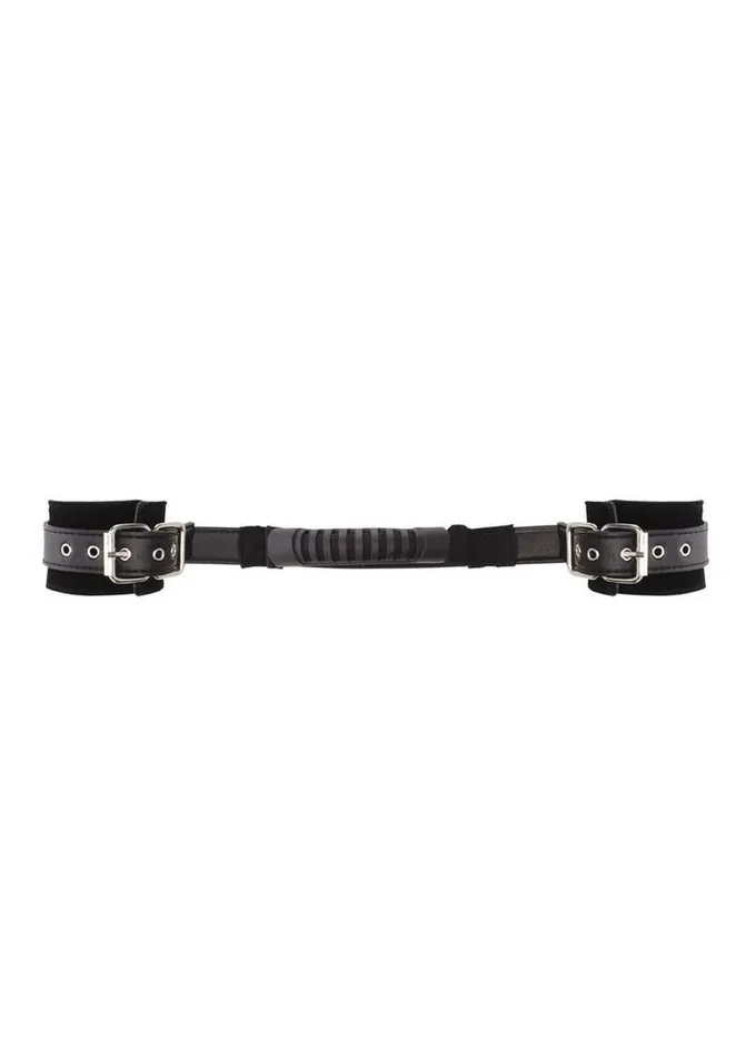 Ouch Couples Ouch Bonded Leather Hand Cuffs with Handle