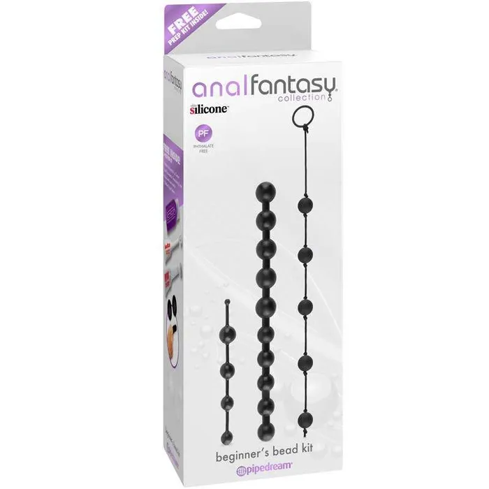 Pipedream Anal Pipedream Anal Fantasy Collection 3Piece Silicone Beginners Bead Kit Black