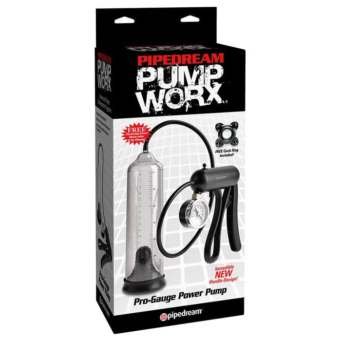 Pipedream Anal Pipedream Pump Worx ProGauge Power Pump ClearBlack