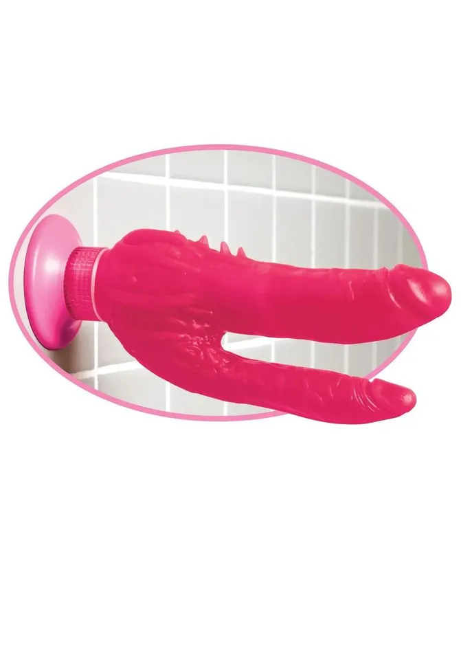 Pipedream Dildos Wall Bangers Double Penetrator Vibrating Dildo