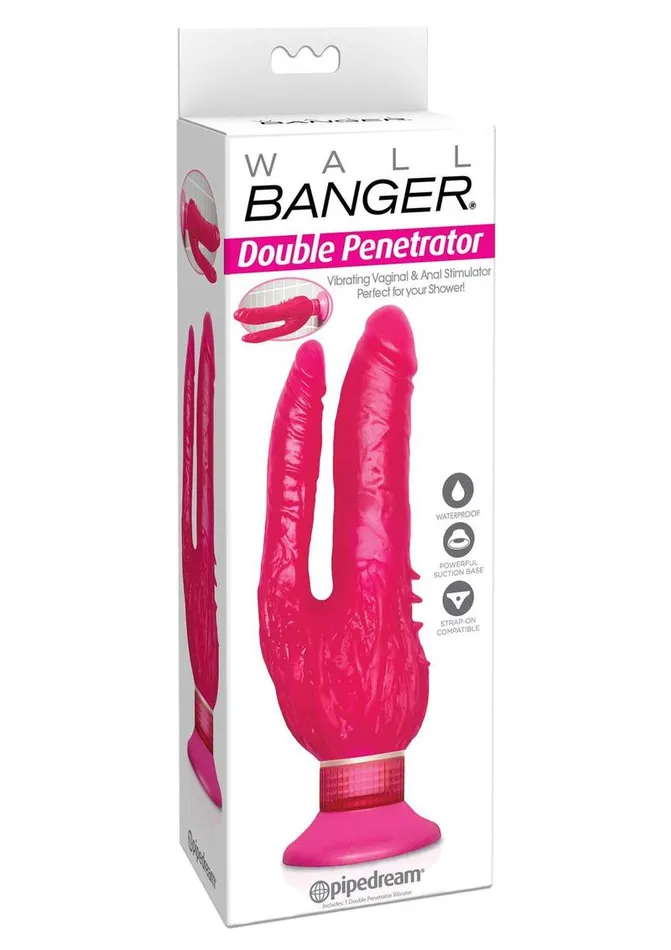 Pipedream Dildos Wall Bangers Double Penetrator Vibrating Dildo