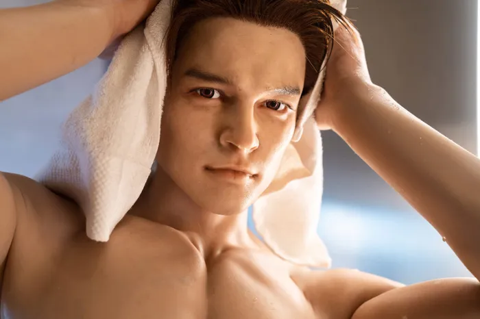 Realing Doll Male Sex Toys 175cm5ft9 Silicone Head Male Sex Doll Jesiah