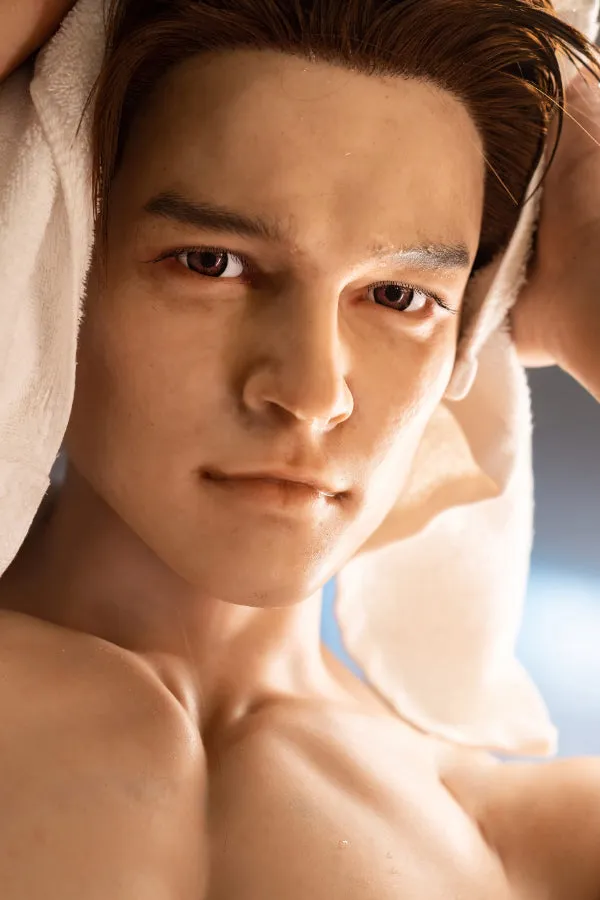 Realing Doll Male Sex Toys 175cm5ft9 Silicone Head Male Sex Doll Jesiah