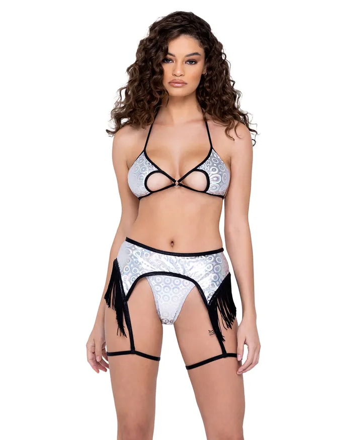 Roma Costume Inc 6282 Ring Hologram Garter Belt Male Sex Toys