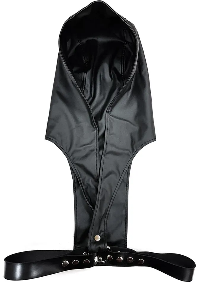 Rouge Leather Adjustable Harness Hoodie Rouge Female Sex Toys