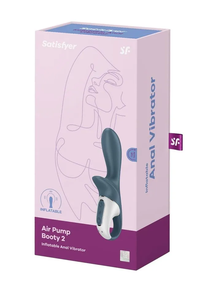 Satisfyer Air Pump Booty 2 Rechargeable Silicone Anal Vibrator Satisfyer Anal Satisfyer Air Pump Booty 2 Rechargeable Silicone Anal Vibrator Satisfyer Anal