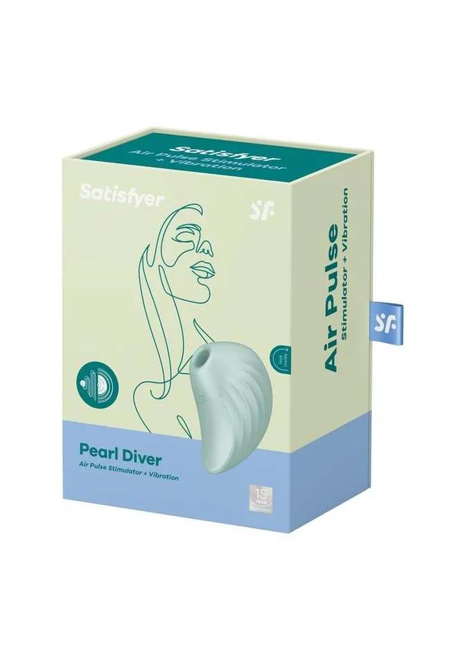 Satisfyer Pearl Diver Rechargeable Silicone Clitoral Stimulator Satisfyer Female Sex Toys
