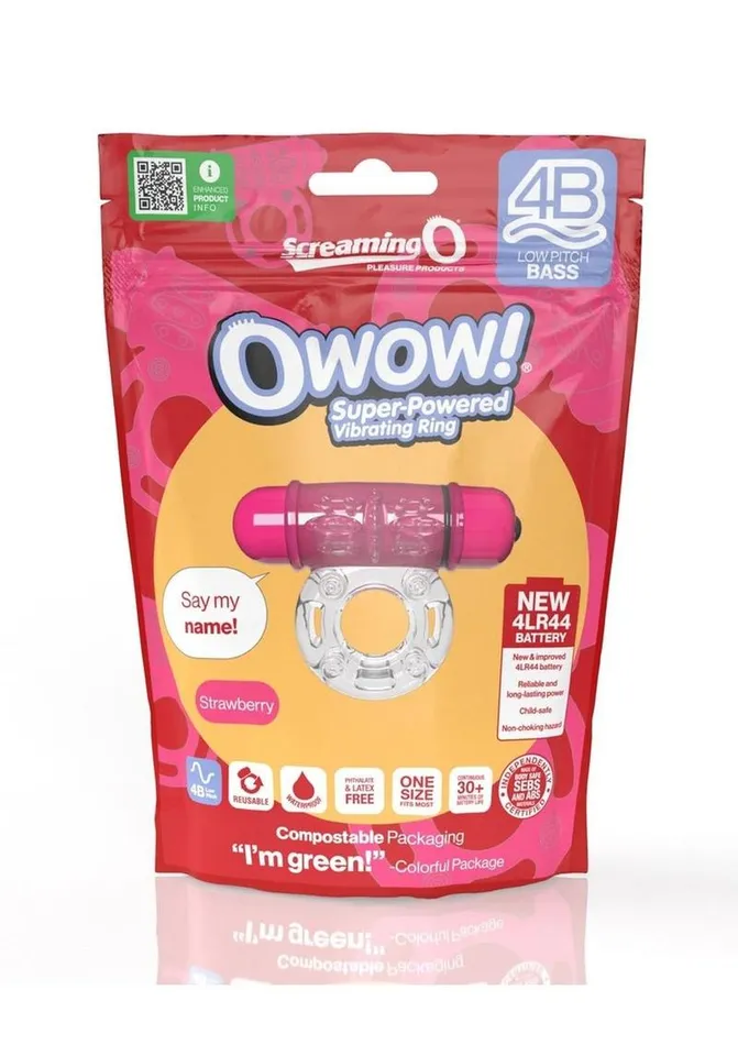 Screaming O Male Sex Toys Screaming O 4b O Wow Vibrating Ring