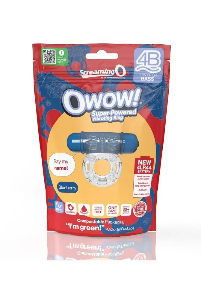 Screaming O Male Sex Toys Screaming O 4b O Wow Vibrating Ring