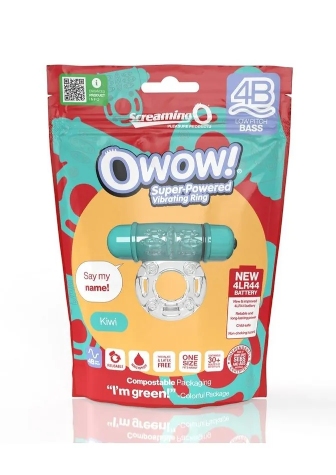 Screaming O Male Sex Toys Screaming O 4b O Wow Vibrating Ring